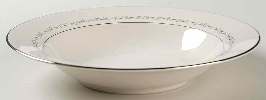 Glendora Grey (Rim) Rim Soup Bowl by Flintridge-1