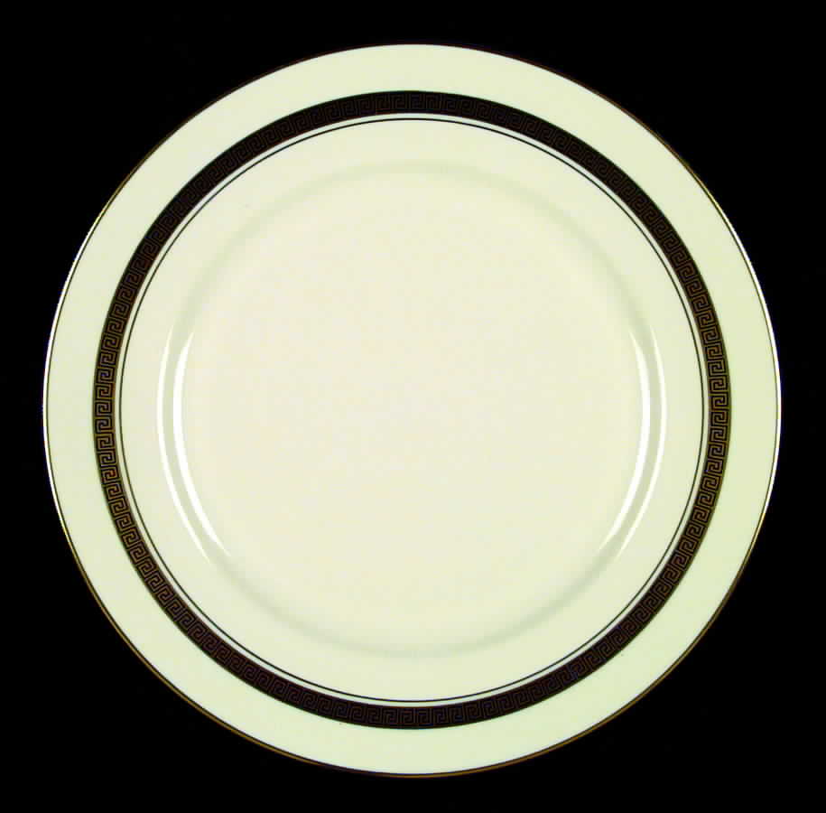 Grecian Key No Color Band (Gold Trim, Rim) Dinner Plate by Flintridge-1