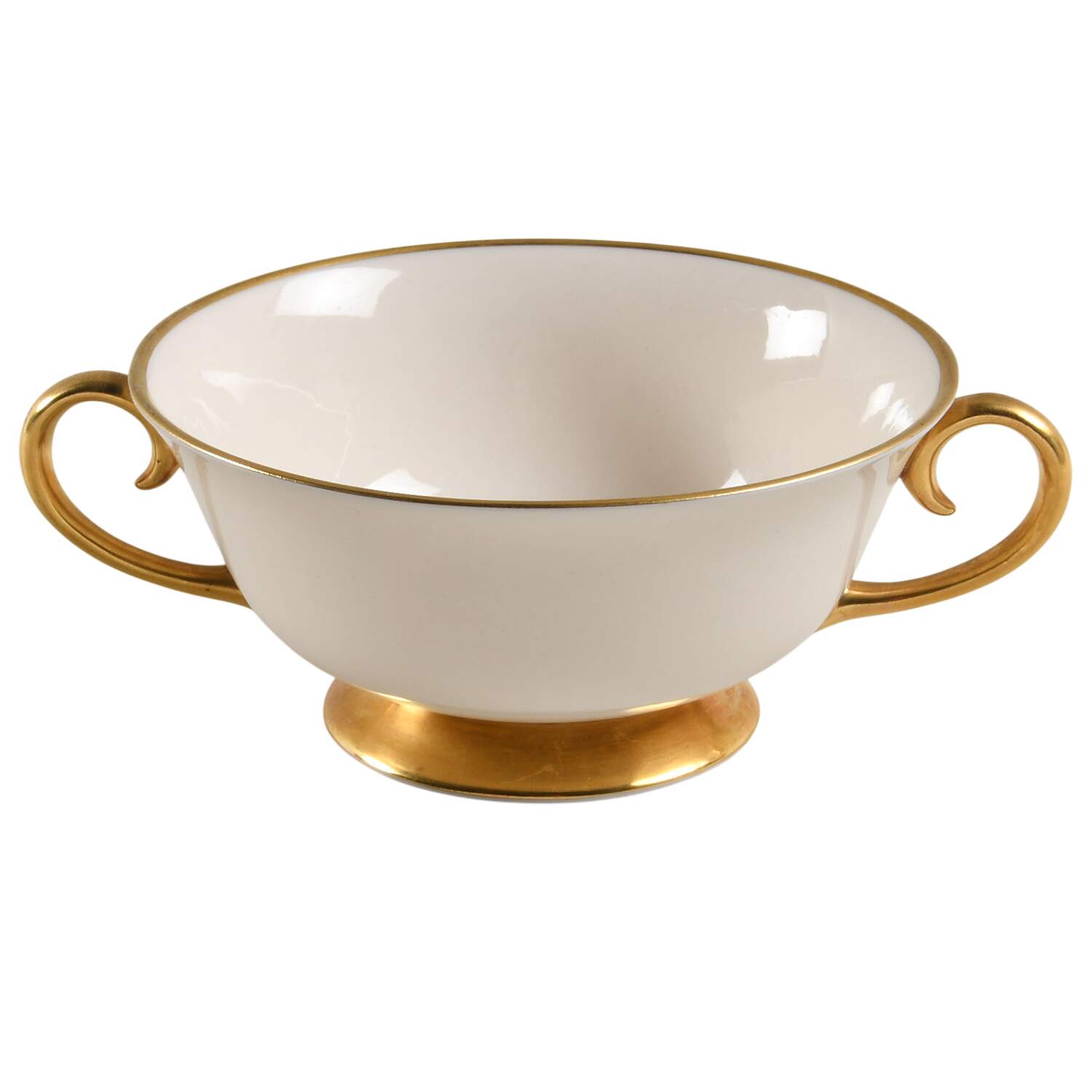 Huntington (Rim) Footed Cream Soup Bowl by Flintridge-1