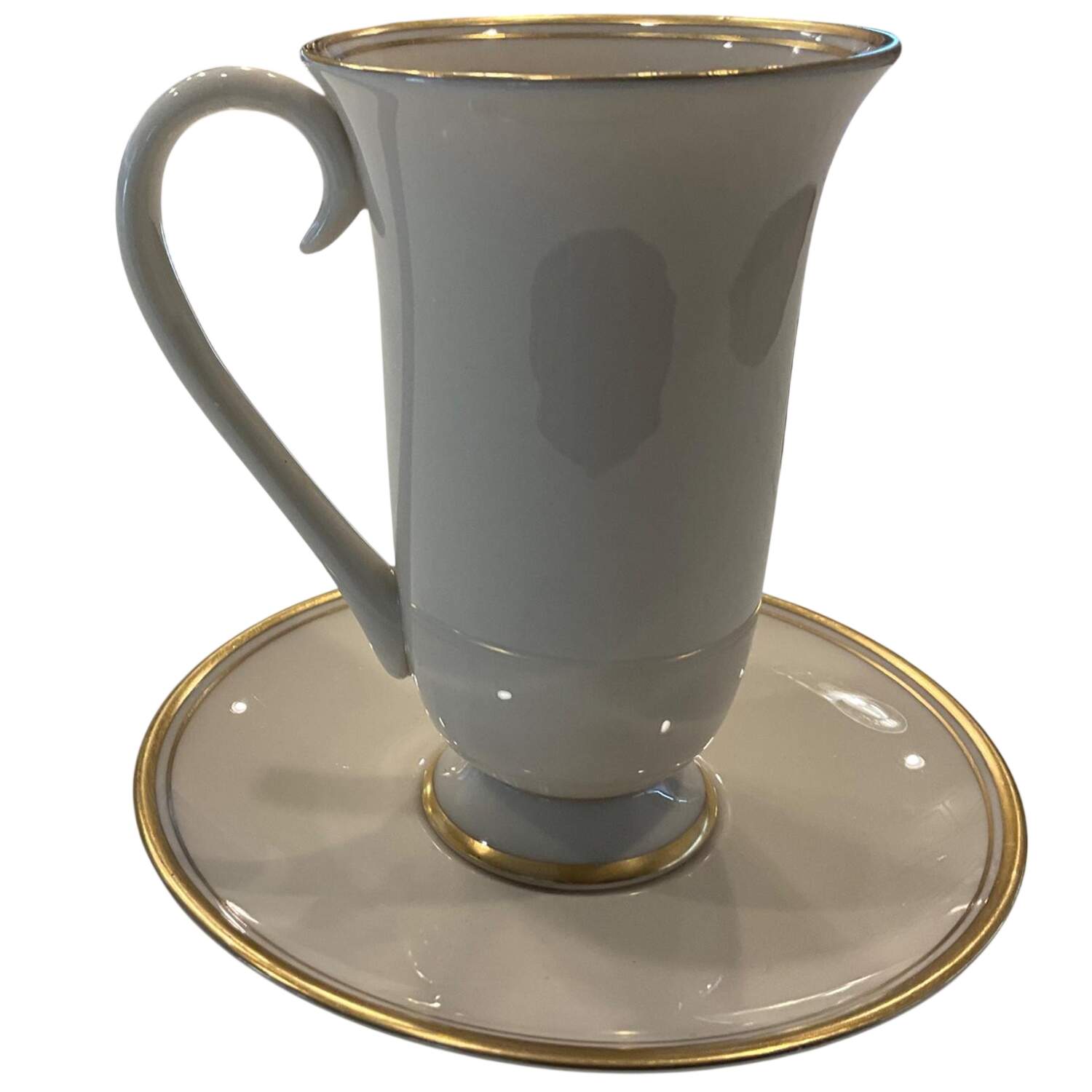 Huntington II (Coupe) Irish Coffee Cup and Saucer Set by Flintridge-1