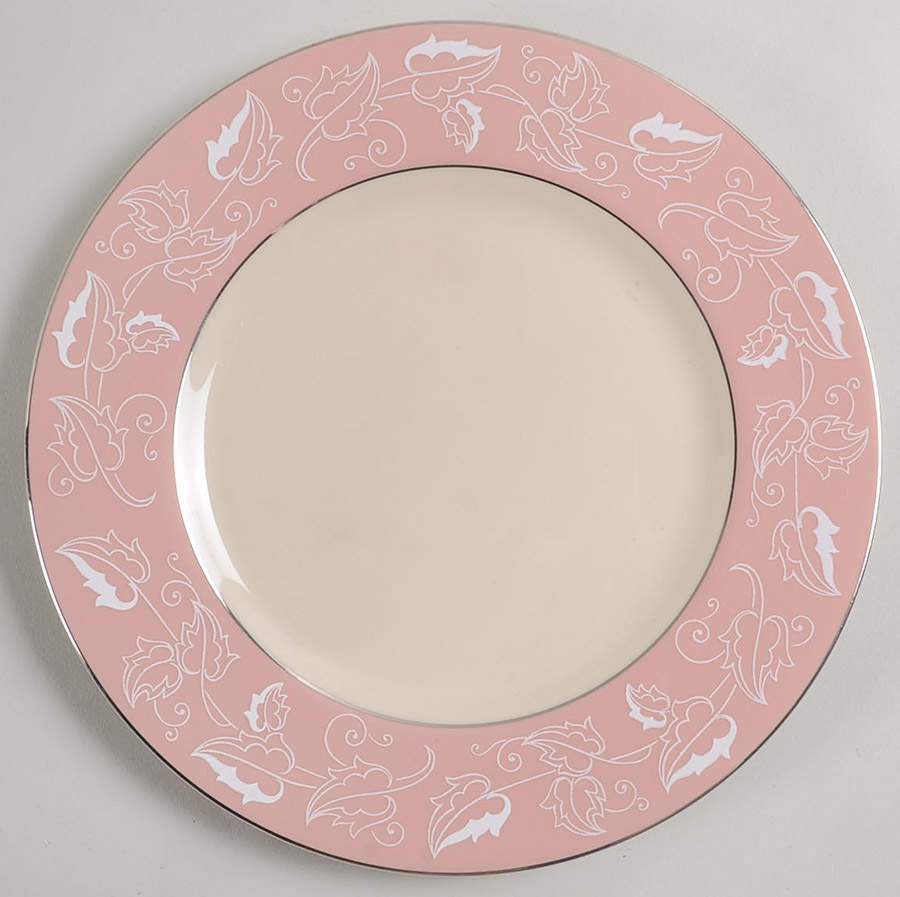 Leaflace Rose Salad Plate by Flintridge-1