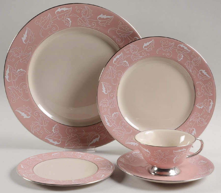 Leaflace Rose 5 Piece Place Setting by Flintridge-1