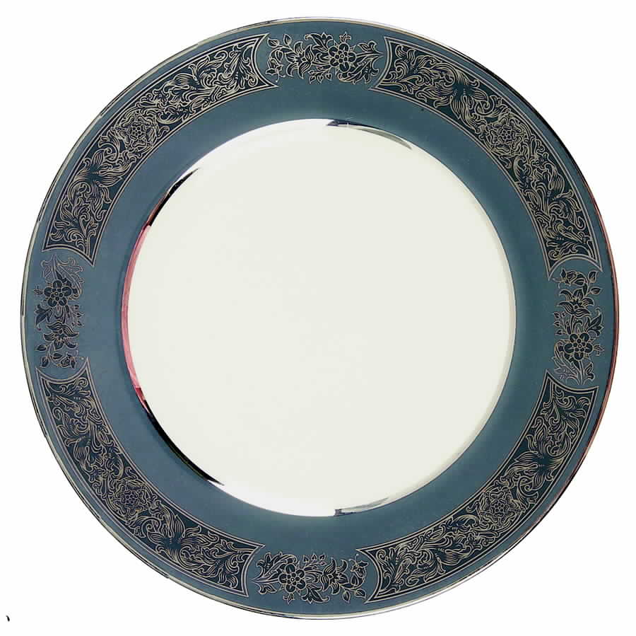 Madeira Black (Rim) Salad Plate by Flintridge-1