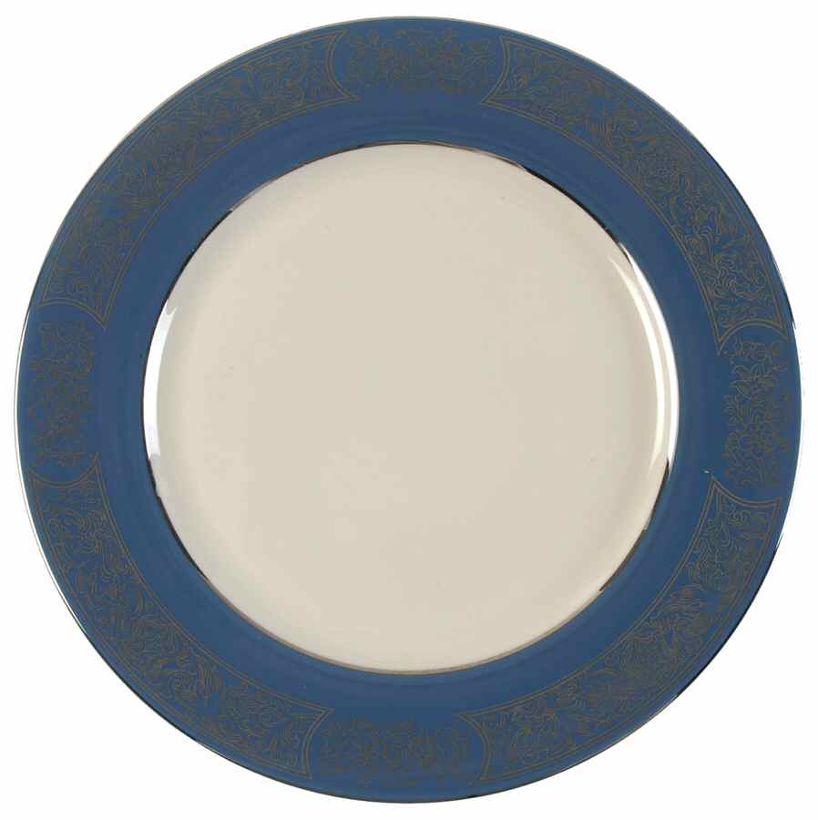 Madeira Mystic Blue (Rim) Dinner Plate by Flintridge-1