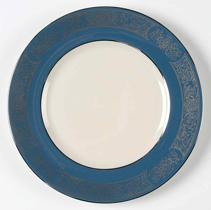 Madeira Mystic Blue (Rim) Salad Plate by Flintridge-1