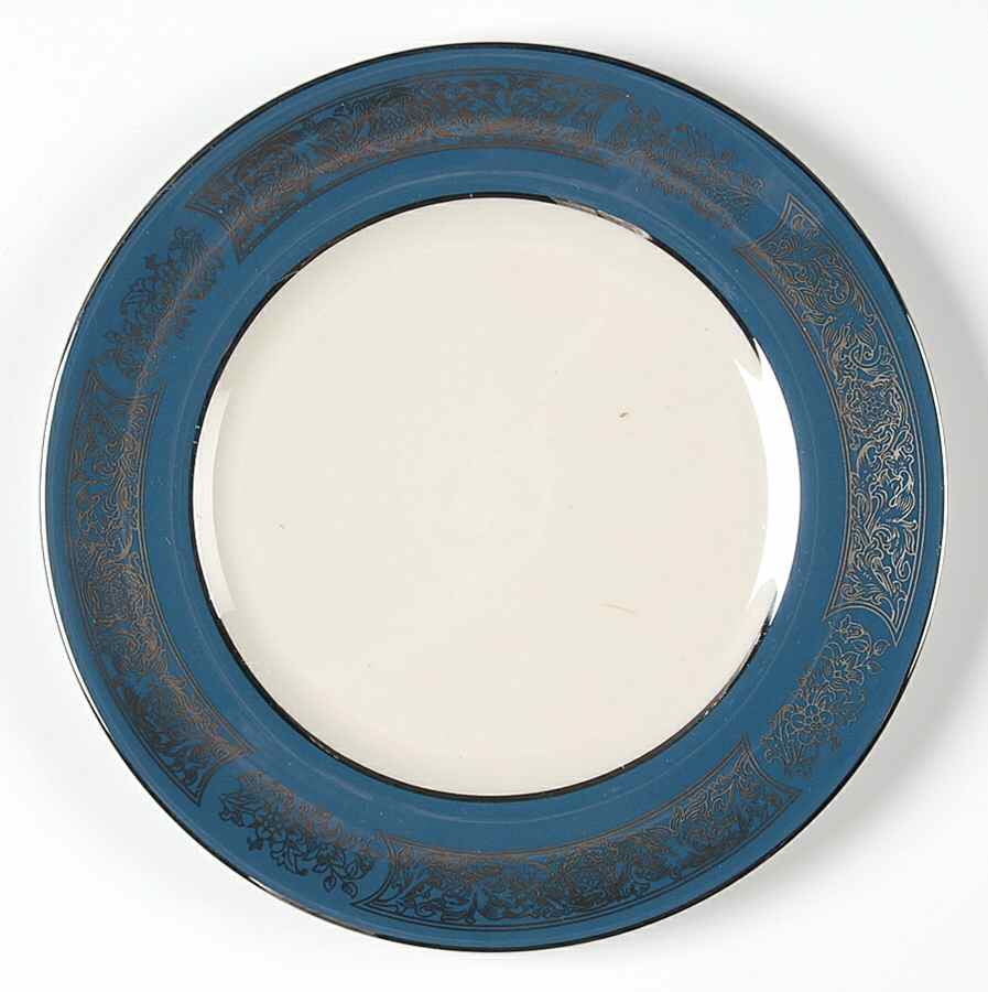 Madeira Mystic Blue (Rim) Bread & Butter Plate by Flintridge-1