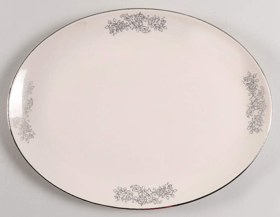 Madeira No Color Band (Rim) 13" Oval Serving Platter by Flintridge-1