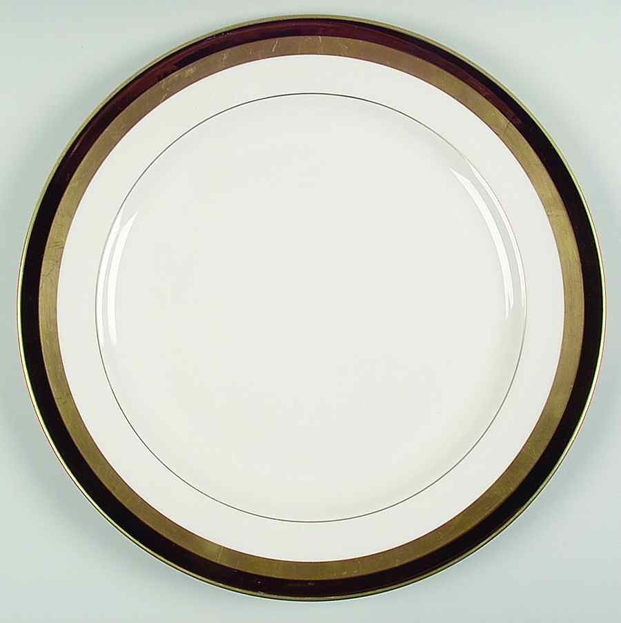 Marquis (Rim, Flintridge Backstamp) 14" Chop Plate (Round Platter) by Flintridge-1