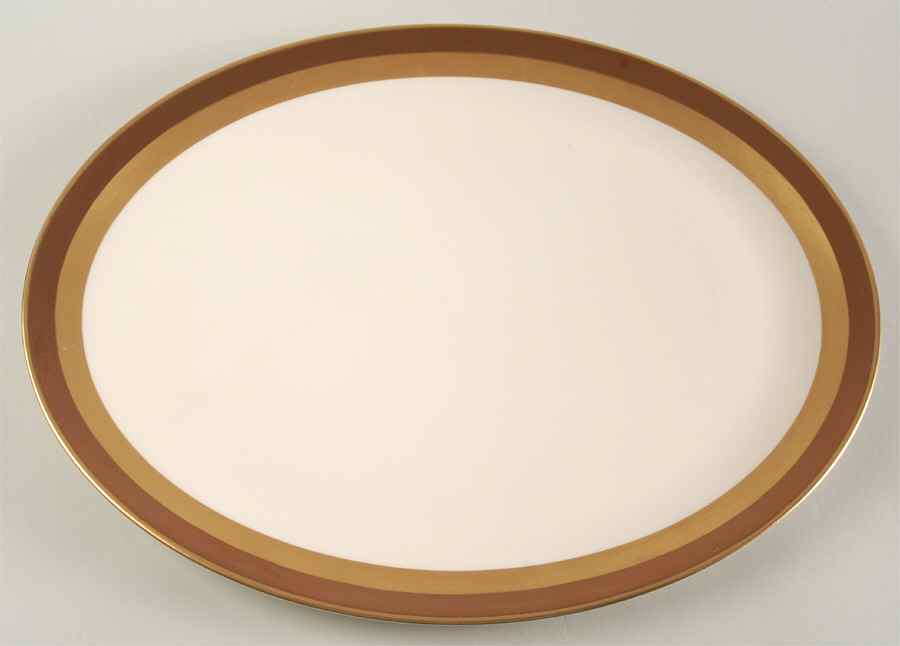 Marquis (Rim, Flintridge Backstamp) 16" Oval Serving Platter by Flintridge-1