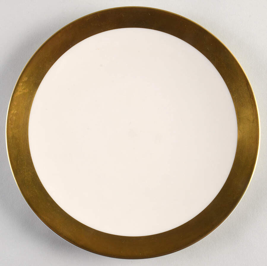 Marlo (Gold Trim, Coupe) Salad Plate by Flintridge-1