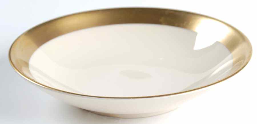 Marlo (Gold Trim, Coupe) Fruit/Dessert (Sauce) Bowl by Flintridge-1