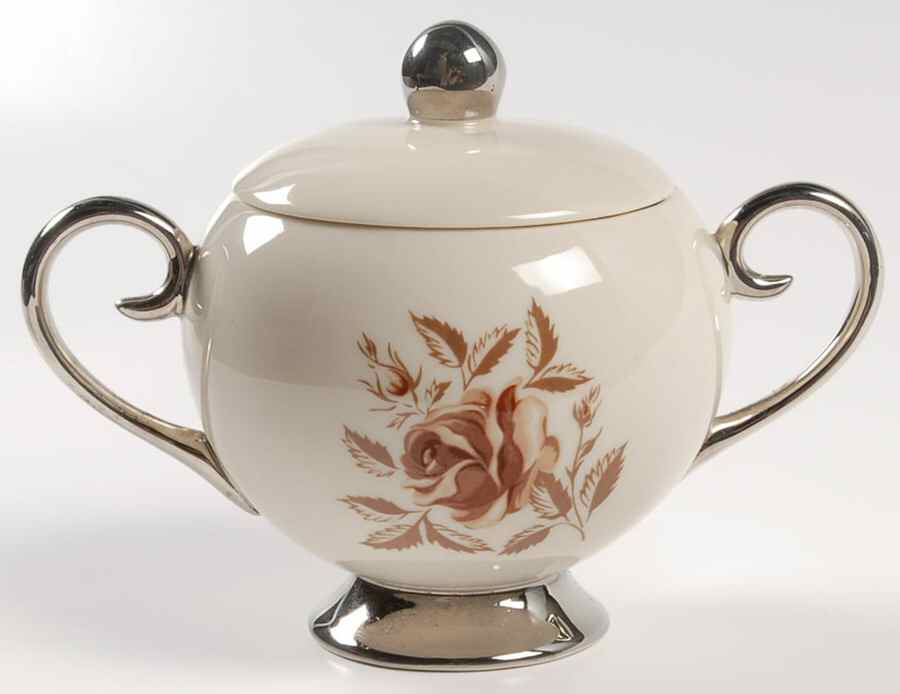 Marlys (Rim) Sugar Bowl & Lid by Flintridge-1
