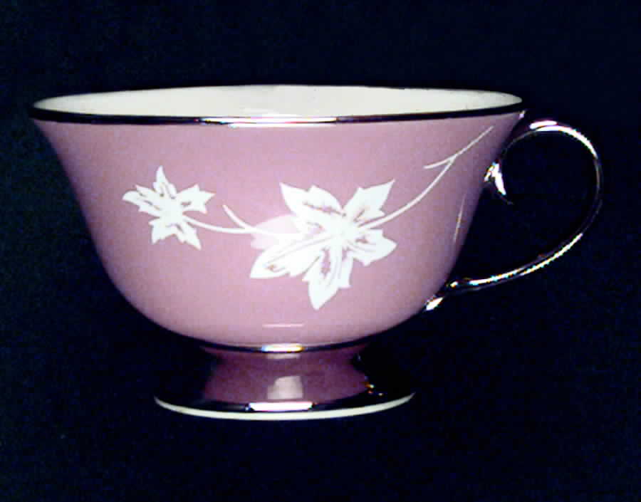 Misty Leaf Rose Footed Cup by Flintridge-1