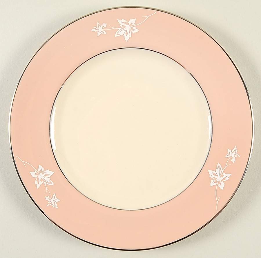 Misty Leaf Rose Bread & Butter Plate by Flintridge-1