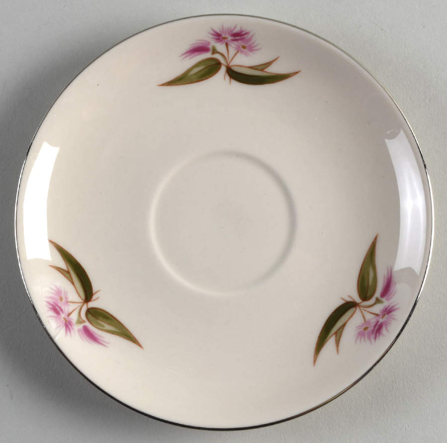 Milan No Color Band (Rim) Saucer by Flintridge-1