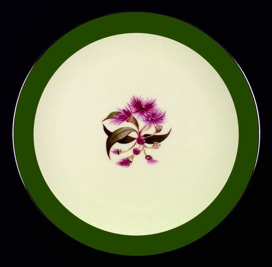 Milan Sage Green (Rim $ Coupe) Coupe Dinner Plate by Flintridge-1