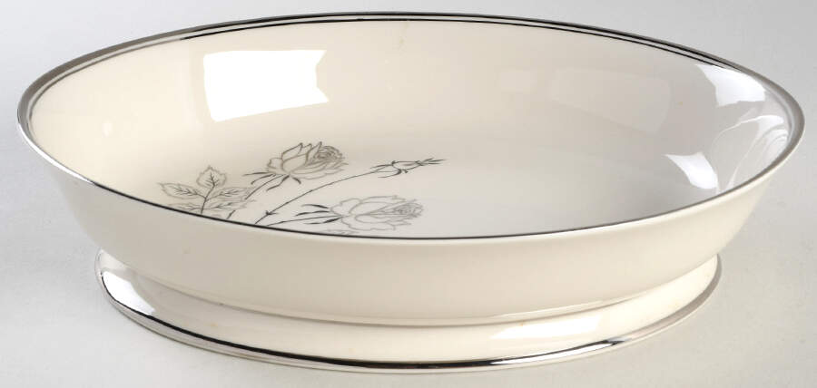 Midnight Rose 9" Oval Vegetable Bowl by Flintridge-1