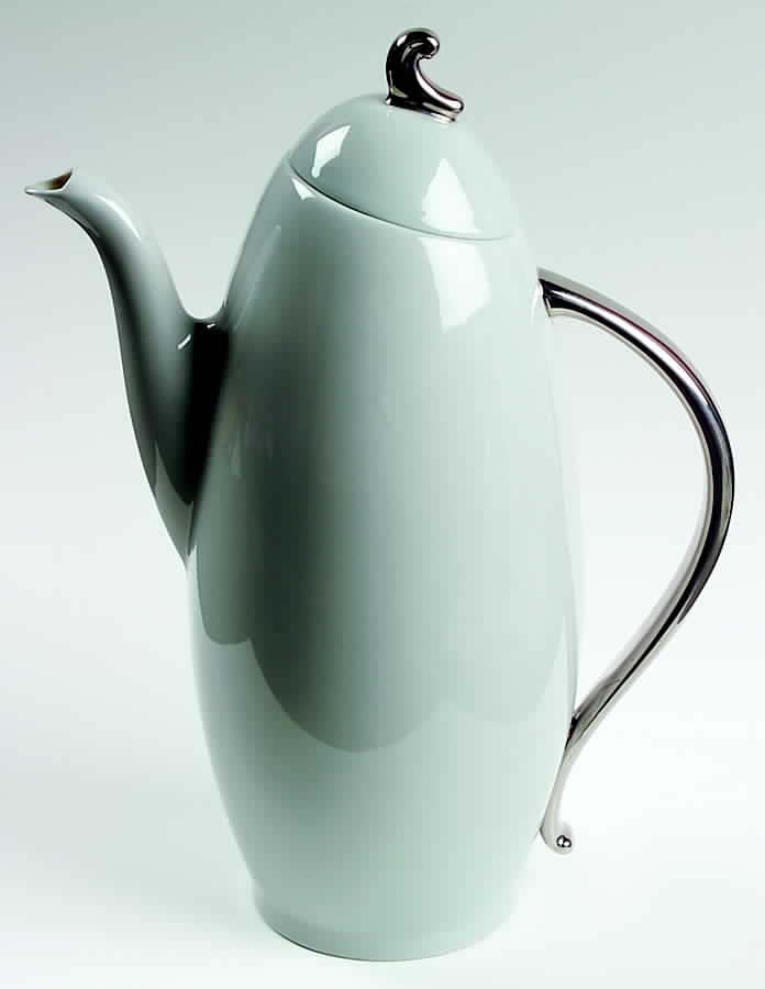 Miramar (Coupe) Coffee Pot & Lid by Flintridge-1