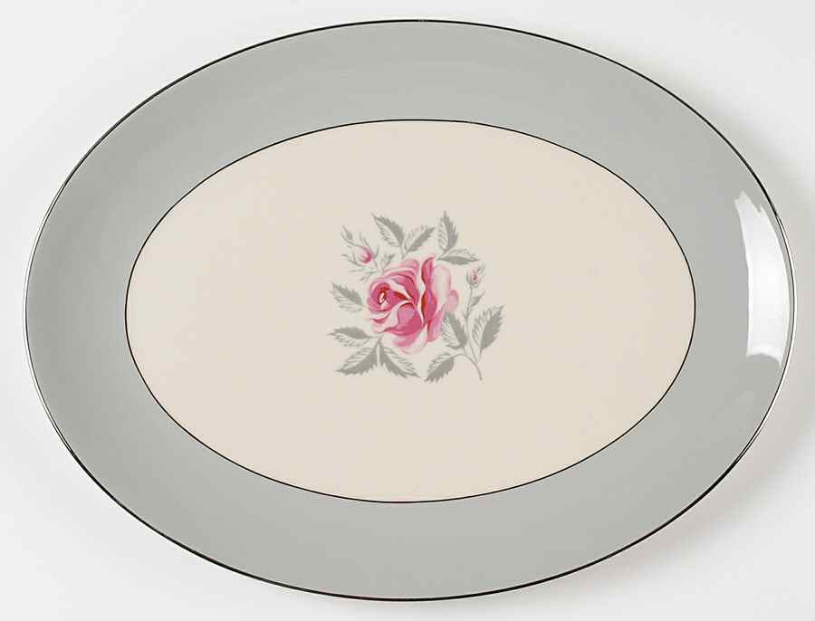 Miramar (Rim) 14" Oval Serving Platter by Flintridge-1