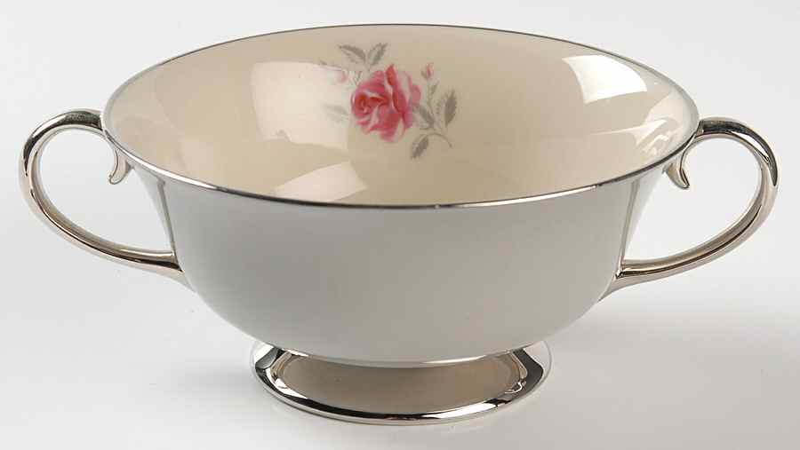 Miramar (Rim) Footed Cream Soup Bowl by Flintridge-1