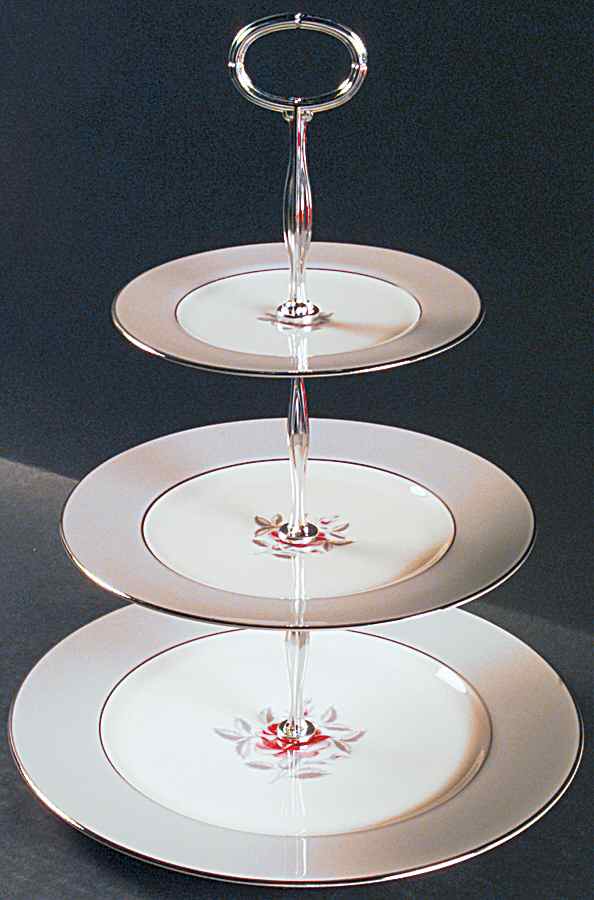 Miramar (Rim) 13 7/8"-14 1/4" 3-Tiered Serving Tray(DP,SP,BB) HC by Flintridge-1