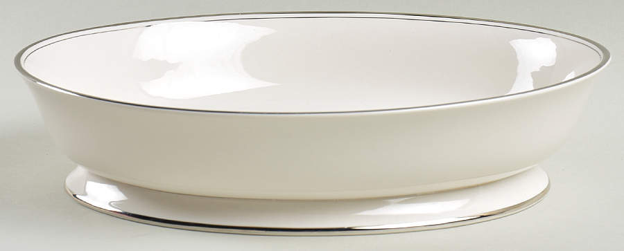 Mirador (Rim & Coupe) 9" Oval Vegetable Bowl by Flintridge-1