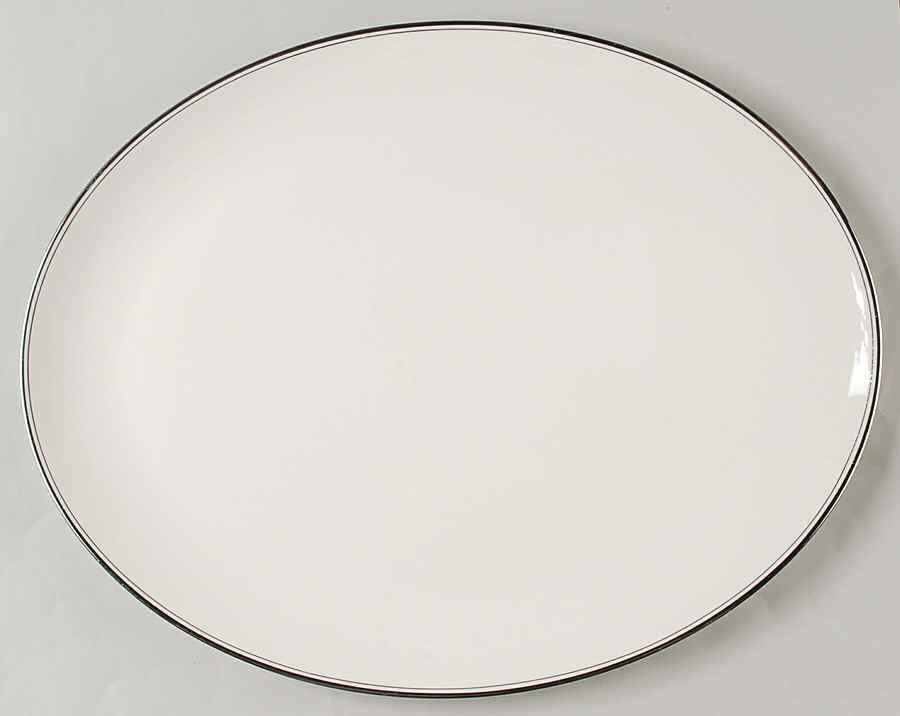 Mirador (Rim & Coupe) 16" Oval Serving Platter by Flintridge-1