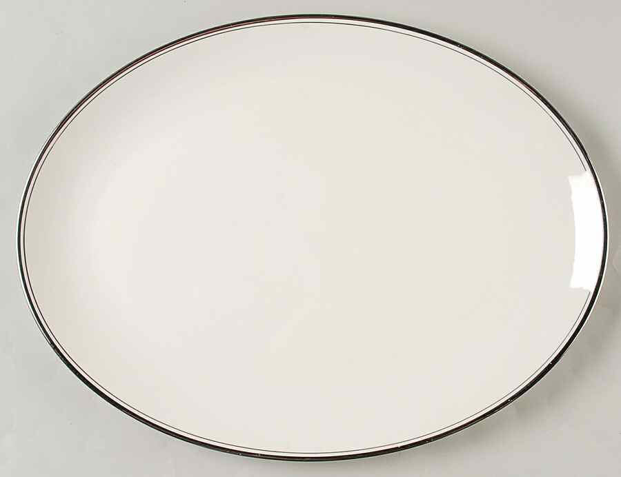 Mirador (Rim & Coupe) 14" Oval Serving Platter by Flintridge-1