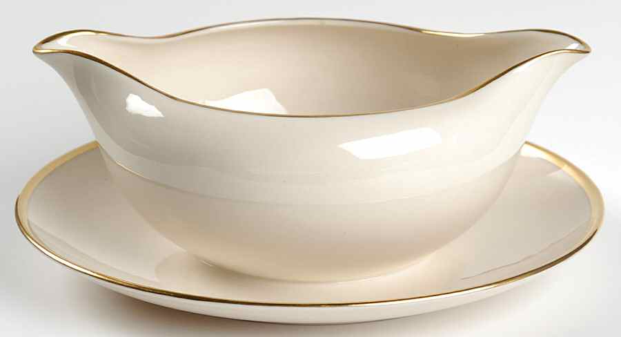 Montrose Gravy Boat with Attached Underplate by Flintridge-1