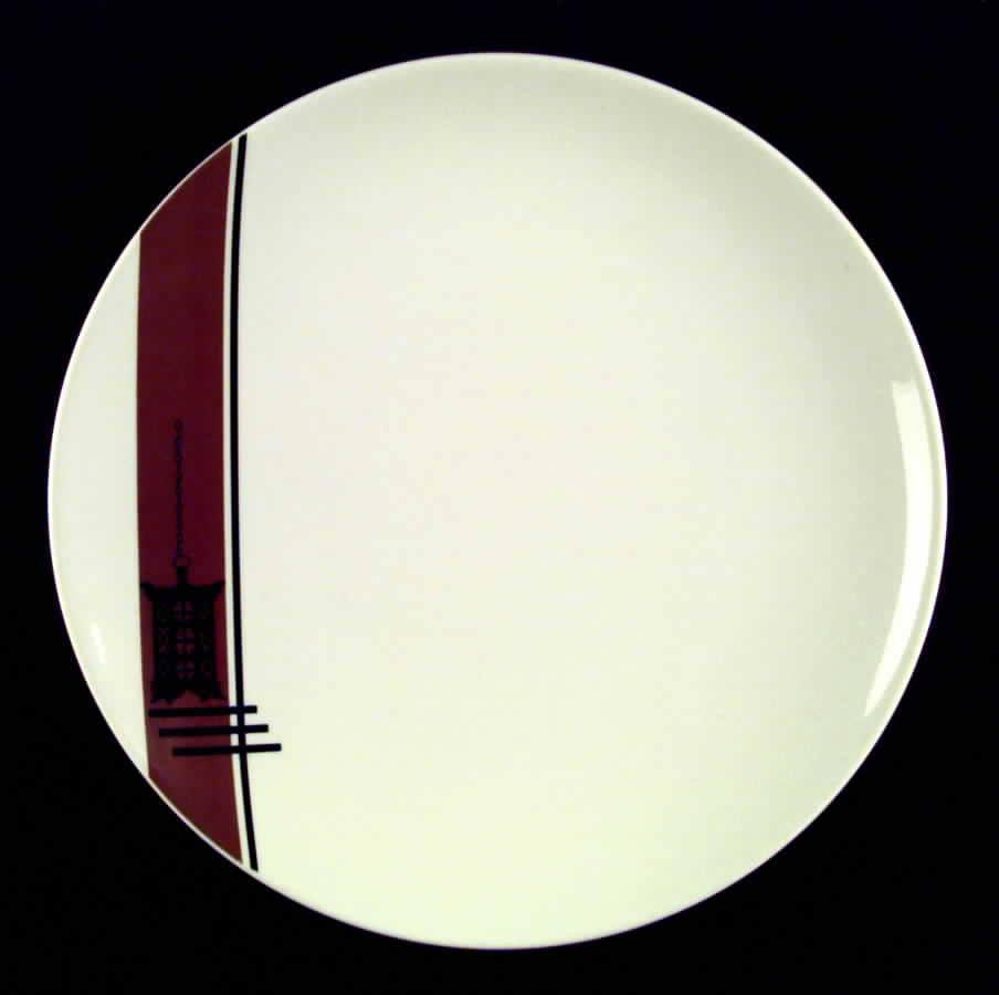 Pagoda Lantern Dinner Plate by Flintridge-1