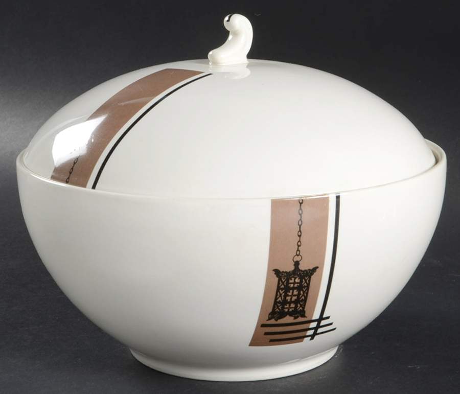 Pagoda Lantern Round Covered Vegetable by Flintridge-1