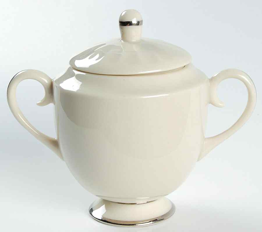 Park Lane (Platinum) Mini Sugar Bowl & Lid by Flintridge-1