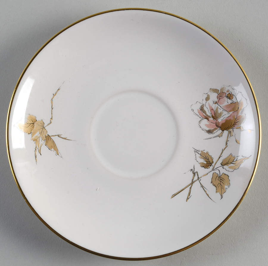 Pallette Rose Saucer by Flintridge-1