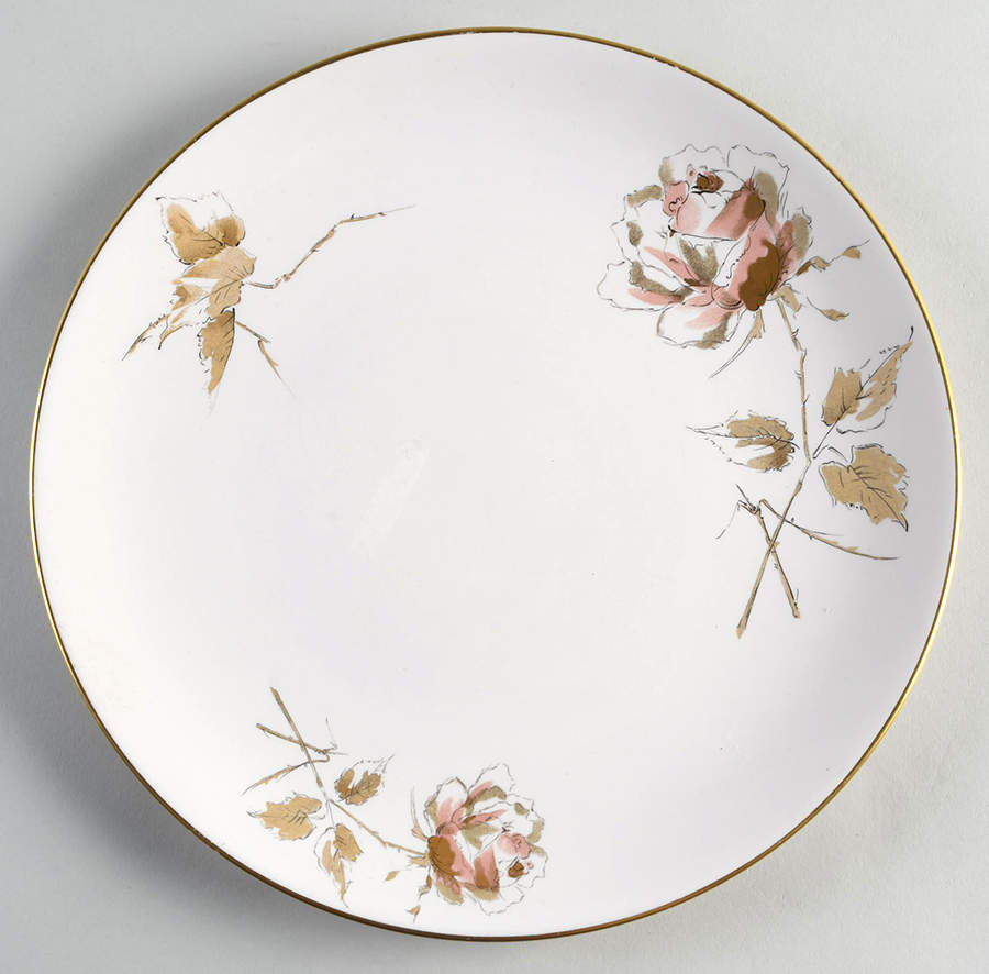 Pallette Rose Dinner Plate by Flintridge-1