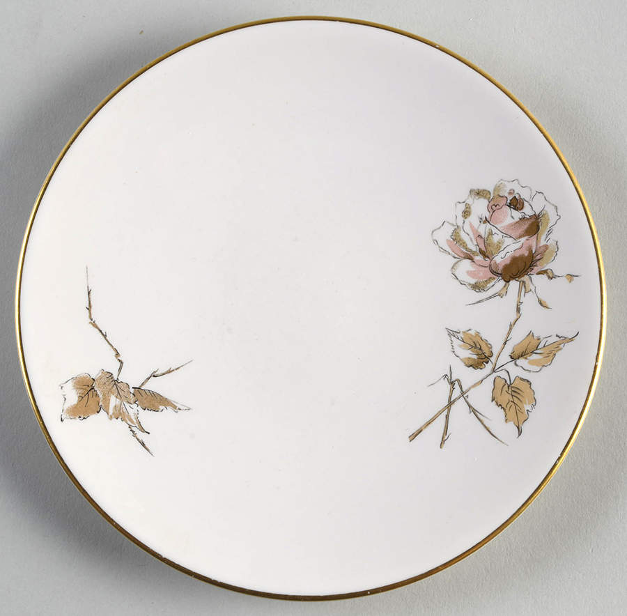Pallette Rose Bread & Butter Plate by Flintridge-1
