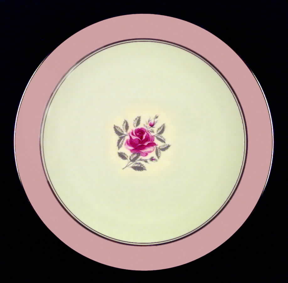 Petal Pink Rose (Coupe) Dinner Plate by Flintridge-1