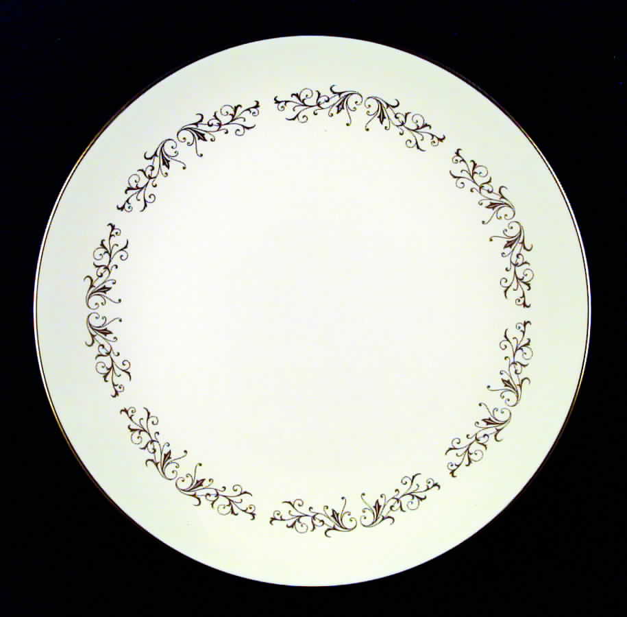 Pierra Gold (Gold Trim, Coupe) Dinner Plate by Flintridge-1