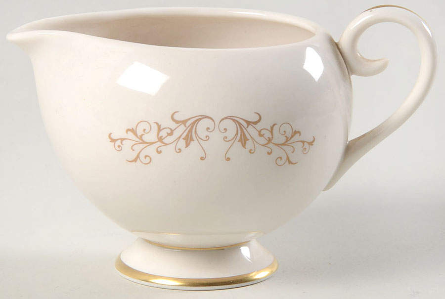 Pierra Gold (Gold Trim, Rim) Creamer by Flintridge-1