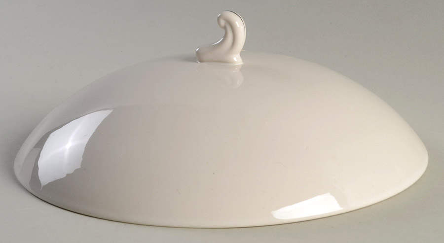 Pierra Grey (Platinum Rim) Lid for Round Vegetable by Flintridge-1