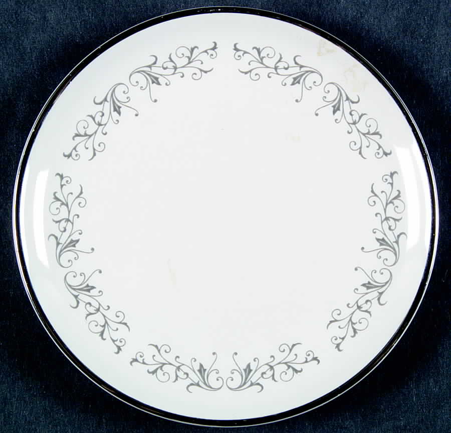 Pierra Grey (Platinum Rim) Coaster by Flintridge-1