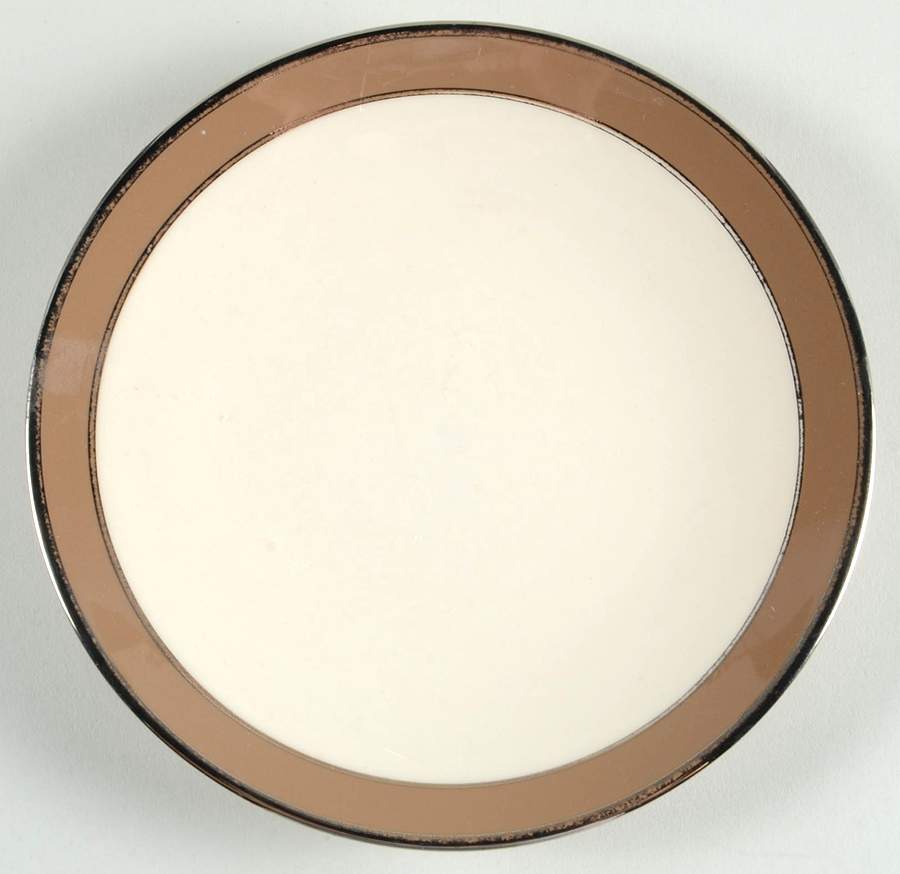 Platinum Cocoa (Coupe) Bread & Butter Plate by Flintridge-1