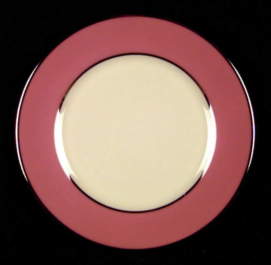 Platinum Coral (Rim) Bread & Butter Plate by Flintridge-1