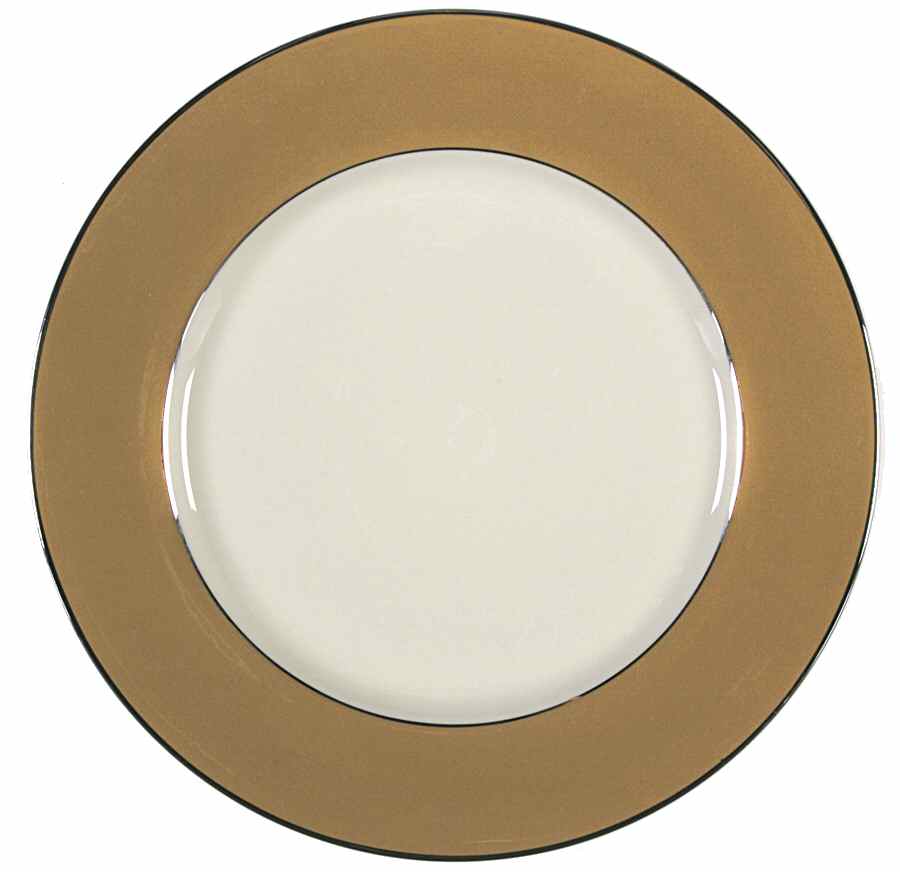 Platinum Cocoa (Rim) Dinner Plate by Flintridge-1