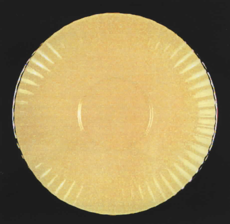 Platinum Flutes Yellow Saucer by Flintridge-1