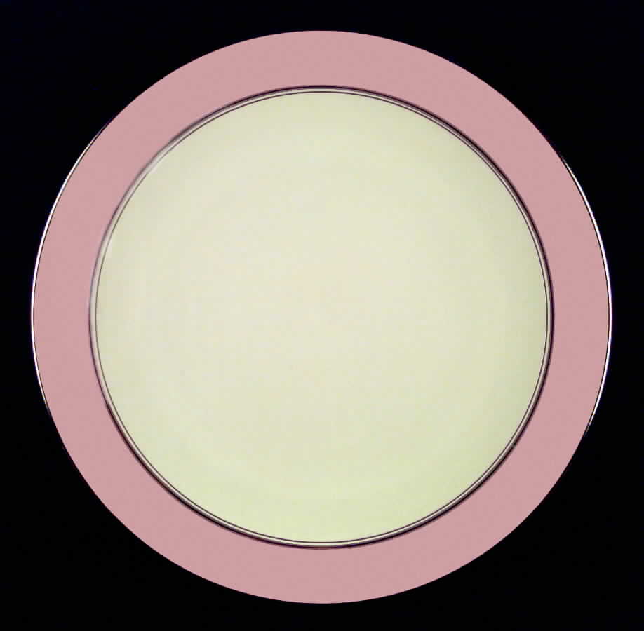 Platinum Petal Pink (Coupe) Dinner Plate by Flintridge-1