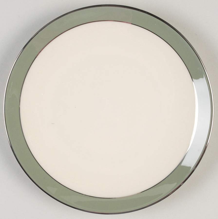 Platinum Sage (Rim & Coupe) Coupe Bread & Butter Plate by Flintridge-1