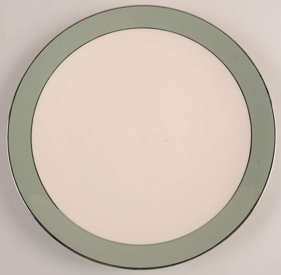 Platinum Sage (Rim & Coupe) Coupe Salad Plate by Flintridge-1