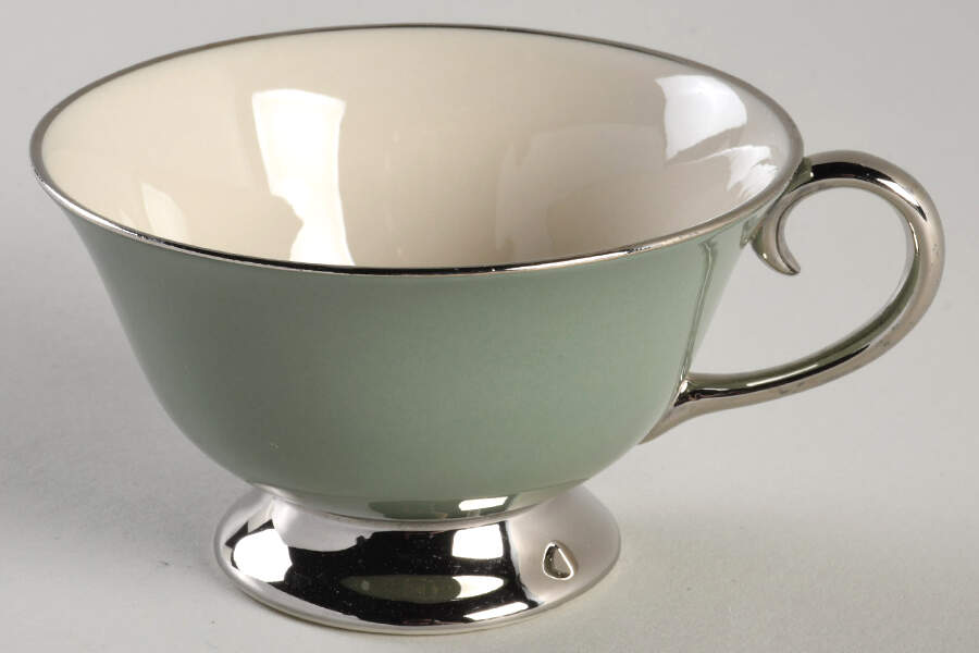 Platinum Sage (Rim & Coupe) Footed Cup by Flintridge-1