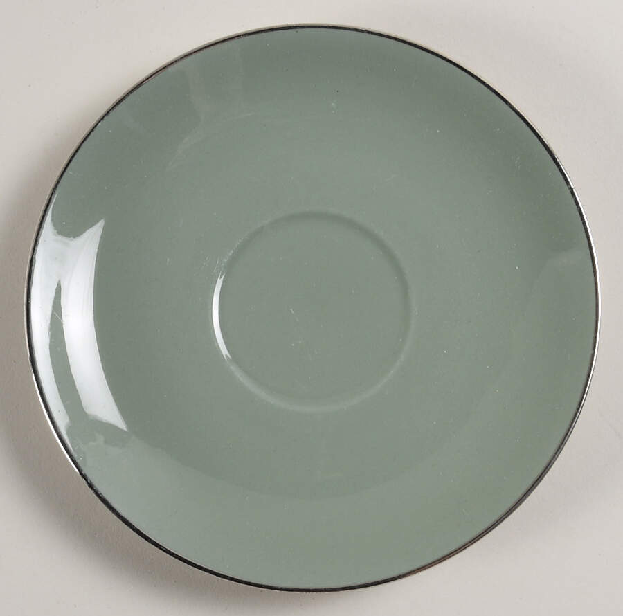 Platinum Sage (Rim & Coupe) Saucer by Flintridge-1