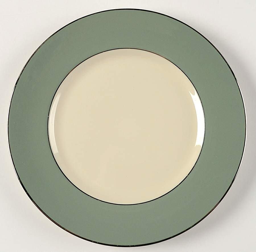 Platinum Sage (Rim & Coupe) Salad Plate by Flintridge-1